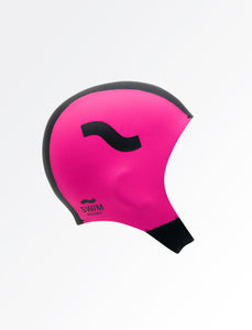 C-Skins Swim Research Thermal Swim/Watersports Neoprene Cap (Black/Pink)(3mm)