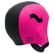 Load image into Gallery viewer, C-Skins Unisex Swim Research Thermal Swim/Watersports GBS Neoprene Cap (Black/Pink)(3mm)