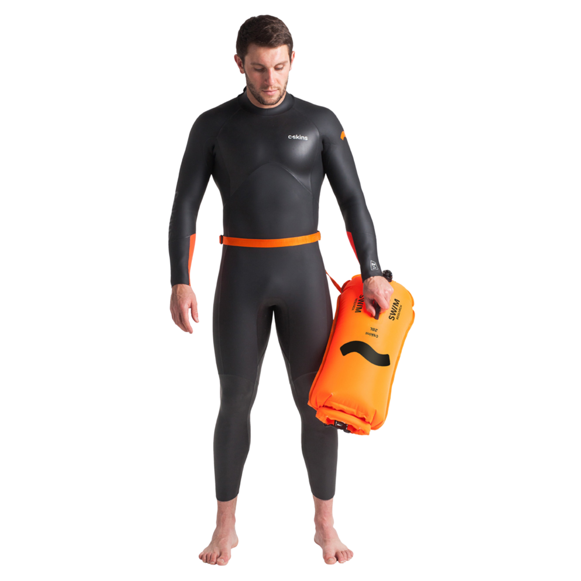 C-Skins Swim Research Buoyancy 28L Dry Bag (Orange)