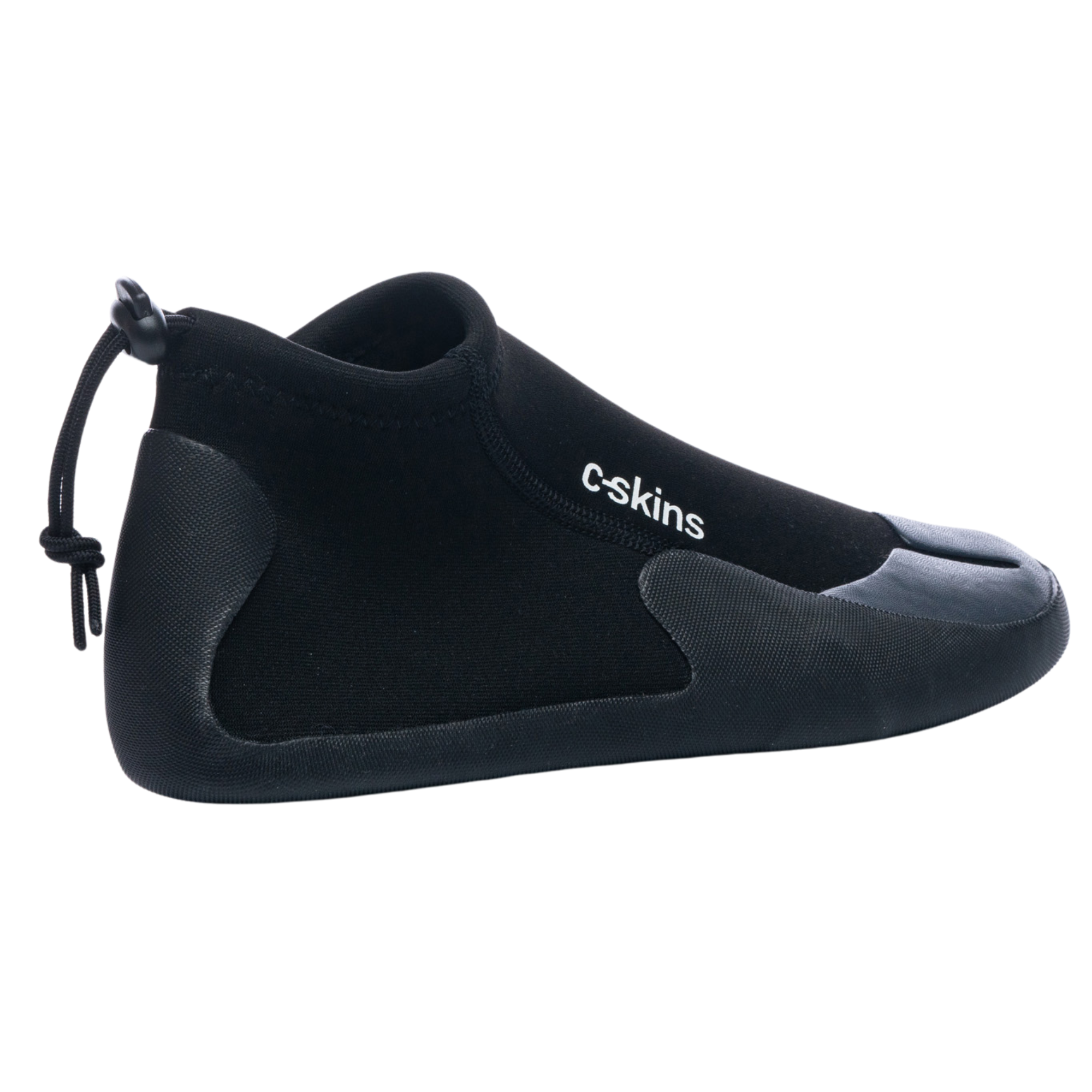 C-Skins Unisex Legend Round Toe Flatlock Thermal Swim/Watersports Reef Slippers (Black/Charcoal)(3mm)