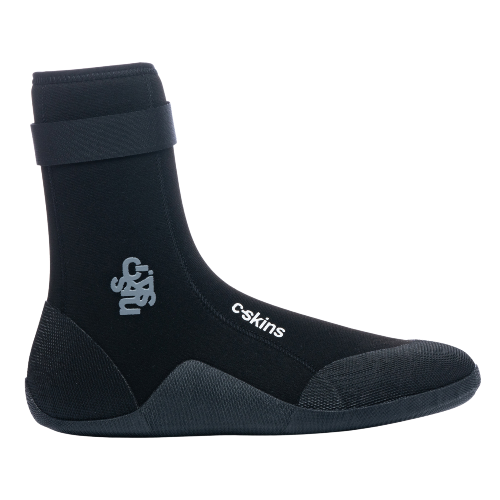 C-Skins Unisex Legend PolyPro Round Toe GBS Neoprene Thermal Swim/Watersports Boots (Black/Charcoal)(6mm)