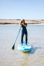 Load image into Gallery viewer, C-Skins Women's Element 2/2mm Flatlock Long Jane Wetsuit (Blue/Cyan/Lilac)