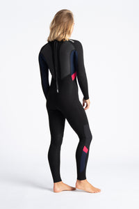 C-Skins Women's Element 3/2 Steamer Wetsuit (Black/Coral)