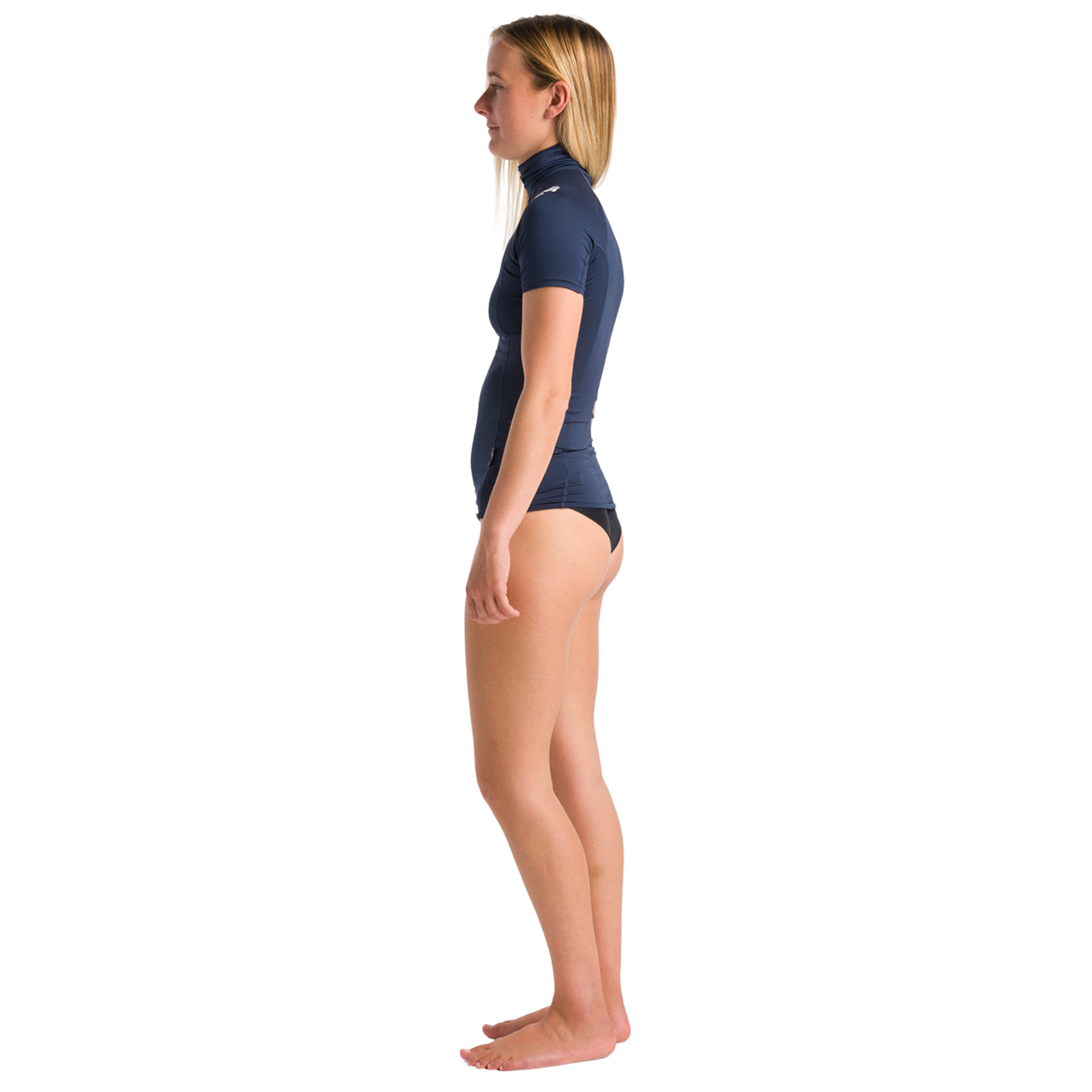 C-Skins Women's NuWave Rash X UPF50+ Short Sleeve Rash Vest (Bluestone/White)