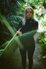 Load image into Gallery viewer, C-Skins Women's NuWave Solace 4/3mm GBS Chest Zip Steamer Wetsuit (Raven/Black)