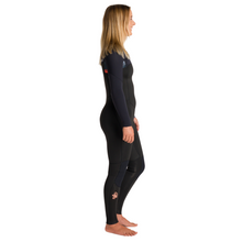 Load image into Gallery viewer, C-Skins Women's NuWave Solace 4/3mm GBS Chest Zip Steamer Wetsuit (Raven/Black)