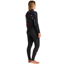 Load image into Gallery viewer, C-Skins Women's NuWave Solace 4/3mm GBS Chest Zip Steamer Wetsuit (Raven/Black)