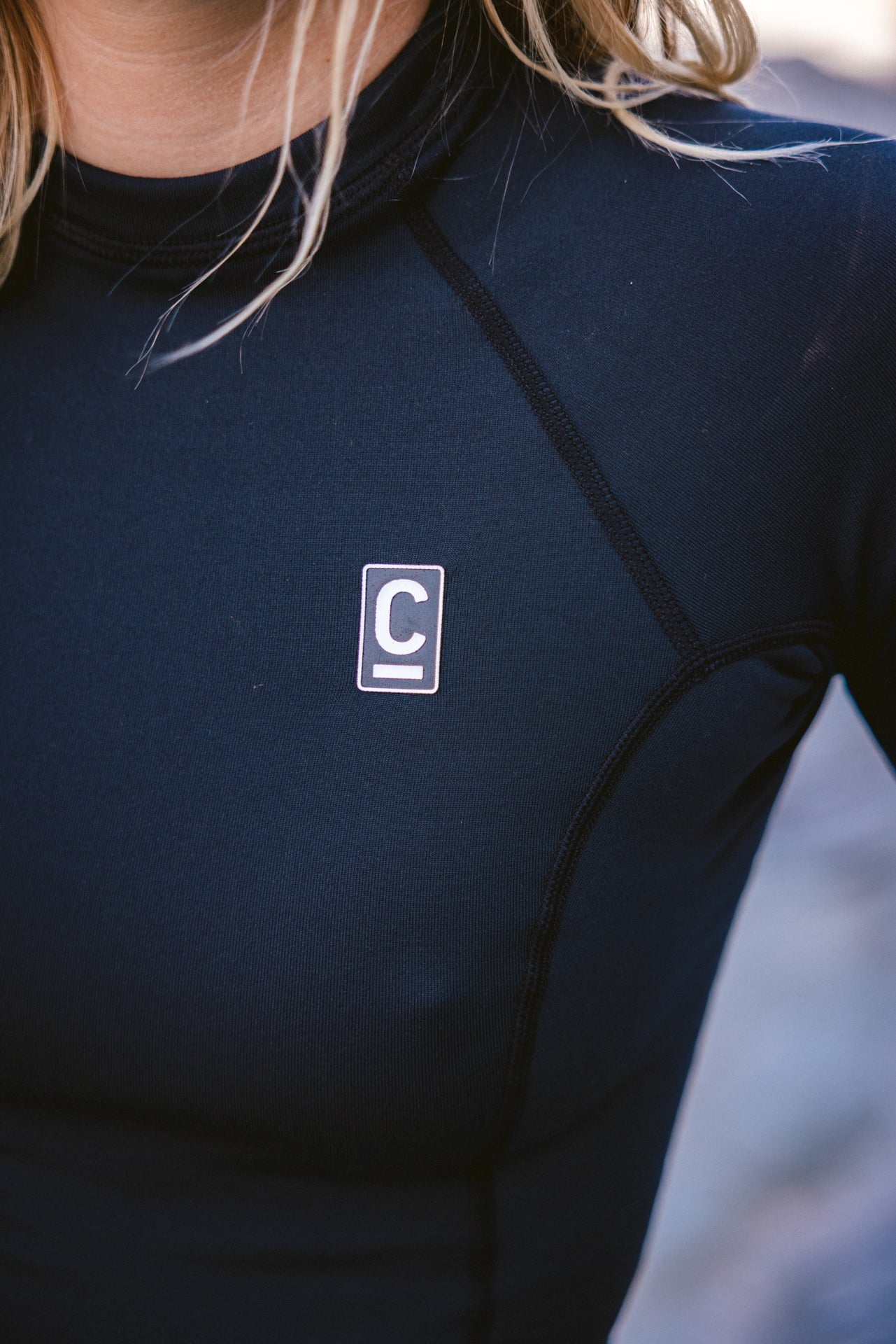 C-Skins Women's HDi Thermal Long Sleeve Rash Vest (Black)