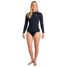 Load image into Gallery viewer, C-Skins Women's HDi Thermal Long Sleeve Rash Vest (Black)