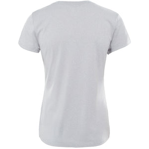 The North Face Women's Reaxion Amp Short Sleeve Crew Tech Tee (Light Grey Heather)