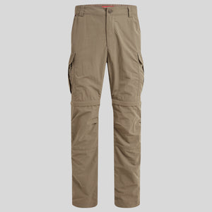 Craghoppers Men's Nosilife Cargo II Insect Repellent Convertible Trousers (Pebble)