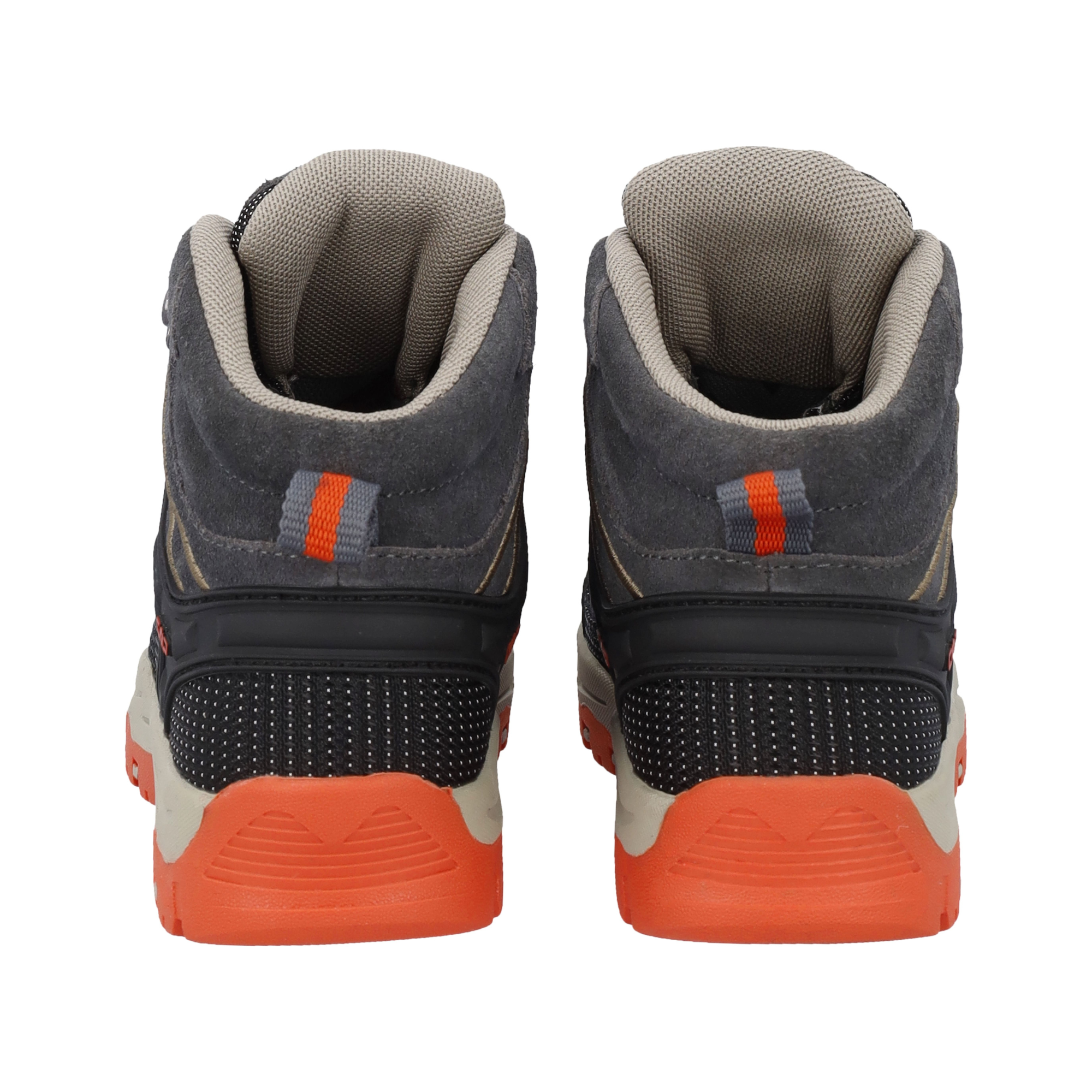 CMP Kids Rigel Trekking Waterproof Mid Trail Boots (Grey/Orange)(Sizes EU28-37)