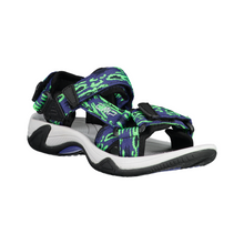 Load image into Gallery viewer, CMP Kids Hamal Vegan Friendly Hiking Sandals (B.Blue/Verde Fluo)(Sizes EU28-37)