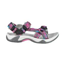 Load image into Gallery viewer, CMP Kids Hamal Vegan Friendly Hiking Sandals (Purple Fluo/Ghiaccio)(Sizes EU28-37)