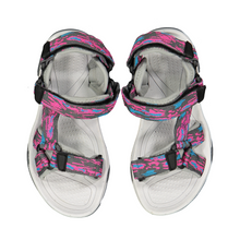 Load image into Gallery viewer, CMP Kids Hamal Vegan Friendly Hiking Sandals (Purple Fluo/Ghiaccio)(Sizes EU28-37)