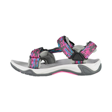 Load image into Gallery viewer, CMP Kids Hamal Vegan Friendly Hiking Sandals (Purple Fluo/Ghiaccio)(Sizes EU28-37)