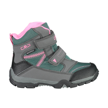 Load image into Gallery viewer, CMP Kids Pyry Vegan Friendly Waterproof Snow Boots (Graphite/Aquamarine)(Size IT25-32)