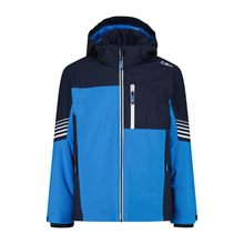 Load image into Gallery viewer, CMP Kids Waterproof Ski Jacket With Detachable Hood (Royal Blue)