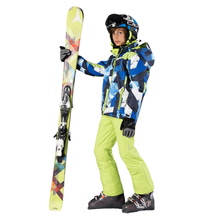 Load image into Gallery viewer, CMP Kids Waterproof Ski Trousers With Suspenders (Apple)