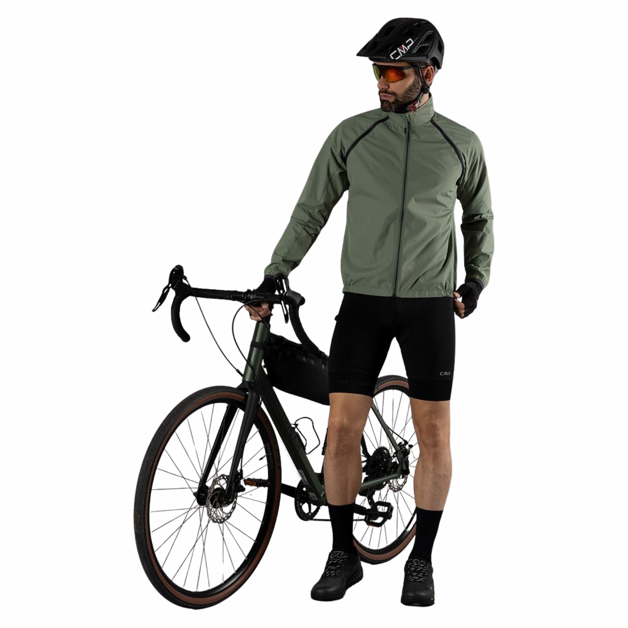 CMP Men's Bike Shorts with Sponge Pad Nero U901 34C7827