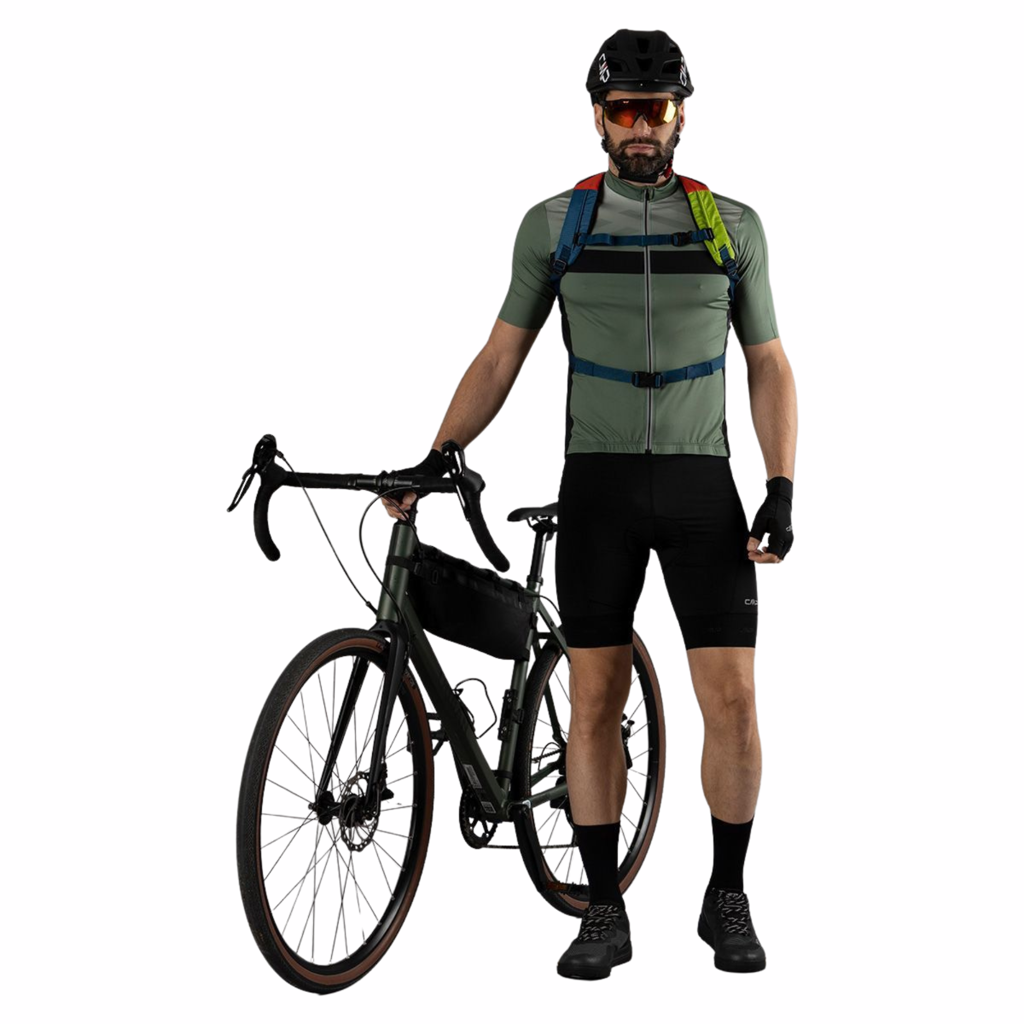 CMP Men's Bike Shorts with Sponge Pad Nero U901 34C7827
