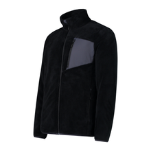 Load image into Gallery viewer, CMP Men's Highloft Full Zip Fleece (Nero/Titanio)
