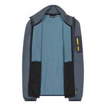 Load image into Gallery viewer, CMP Men's Jacquard Knit-Tech Full Zip Fleece (Antracite/Nilo)