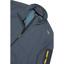 Load image into Gallery viewer, CMP Men's Jacquard Knit-Tech Full Zip Fleece (Antracite/Nilo)