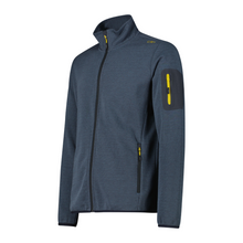 Load image into Gallery viewer, CMP Men's Jacquard Knit-Tech Full Zip Fleece (Antracite/Nilo)