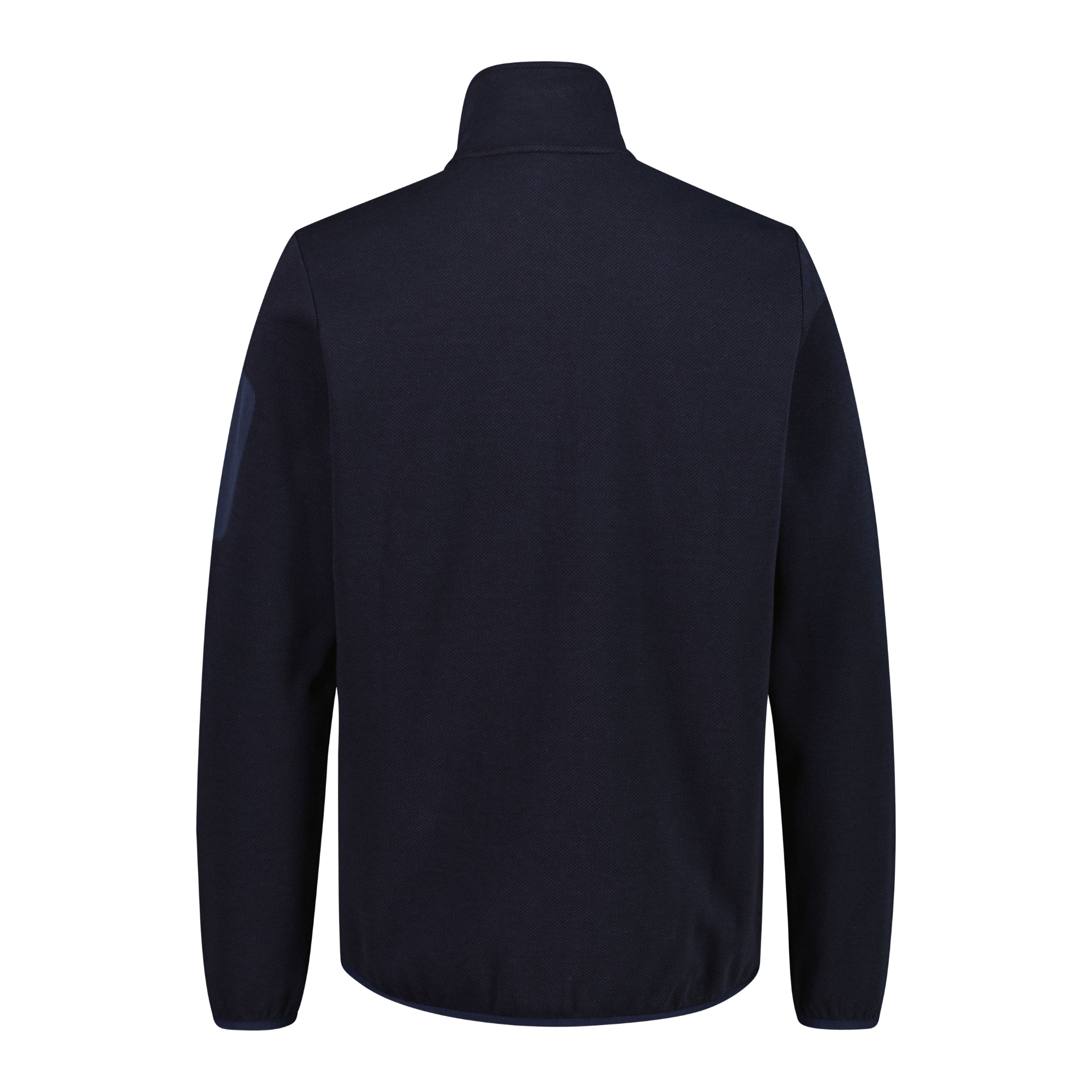 CMP Men's Jacquard Knit-Tech Full Zip Fleece (Black Blue)