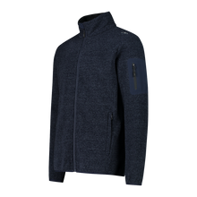 Load image into Gallery viewer, CMP Men's Jacquard Knit-Tech Full Zip Fleece (B.Blue/Antracite)
