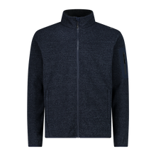 Load image into Gallery viewer, CMP Men's Jacquard Knit-Tech Full Zip Fleece (B.Blue/Antracite)