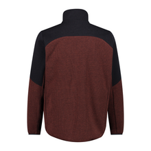 Load image into Gallery viewer, CMP Men's Knit-Tech Jacquard Weave Full Zip Fleece (Ruggine/Nero)