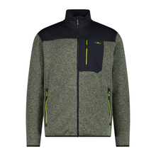 Load image into Gallery viewer, CMP Men's Knit Tech Jacquard Full Zip Fleece (Sage/Anthracite)