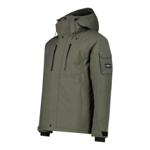 Load image into Gallery viewer, CMP Men's Mechanical Stretch Hooded Waterproof Insulated Ski Jacket (Olive)