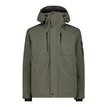 Load image into Gallery viewer, CMP Men's Mechanical Stretch Hooded Waterproof Insulated Ski Jacket (Olive)