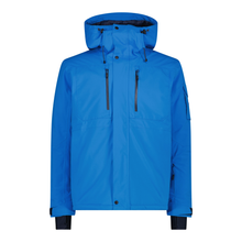 Load image into Gallery viewer, CMP Men's Mechanical Stretch Hooded Waterproof Ski Jacket (Royal Blue)