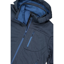 Load image into Gallery viewer, CMP Men's Melange Full Zip Softshell Hoody (B. Blue Mel/Bluestone)