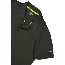 Load image into Gallery viewer, CMP Men's Piquet Short Sleeve Technical Polo Shirt (Pine)