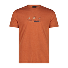 Load image into Gallery viewer, CMP Men's Printed DriRelease Cotton Technical Tee (Ruggine Melange)