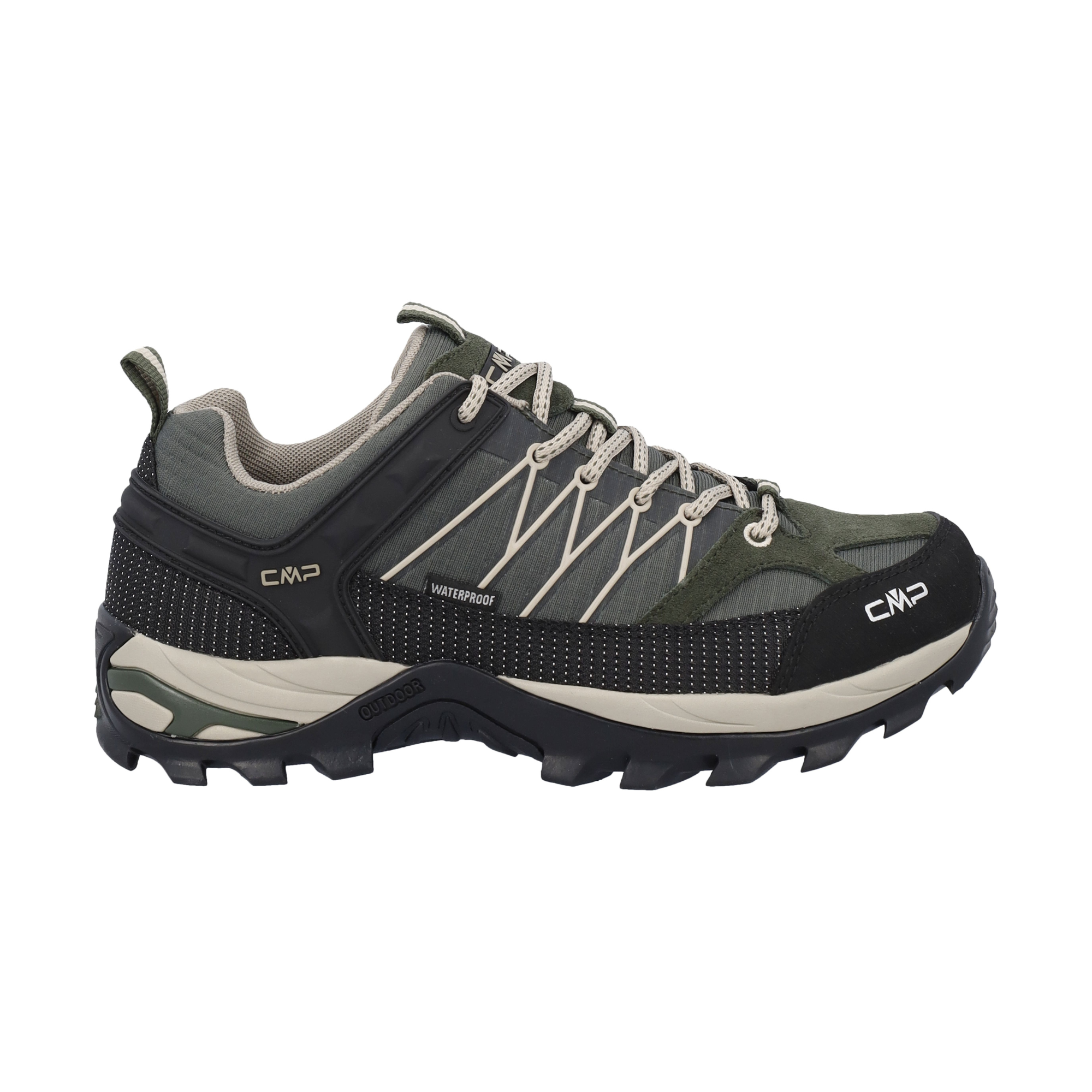 CMP Men's Rigel Low Trekking Waterproof Trail Shoes (Pine/Corda)