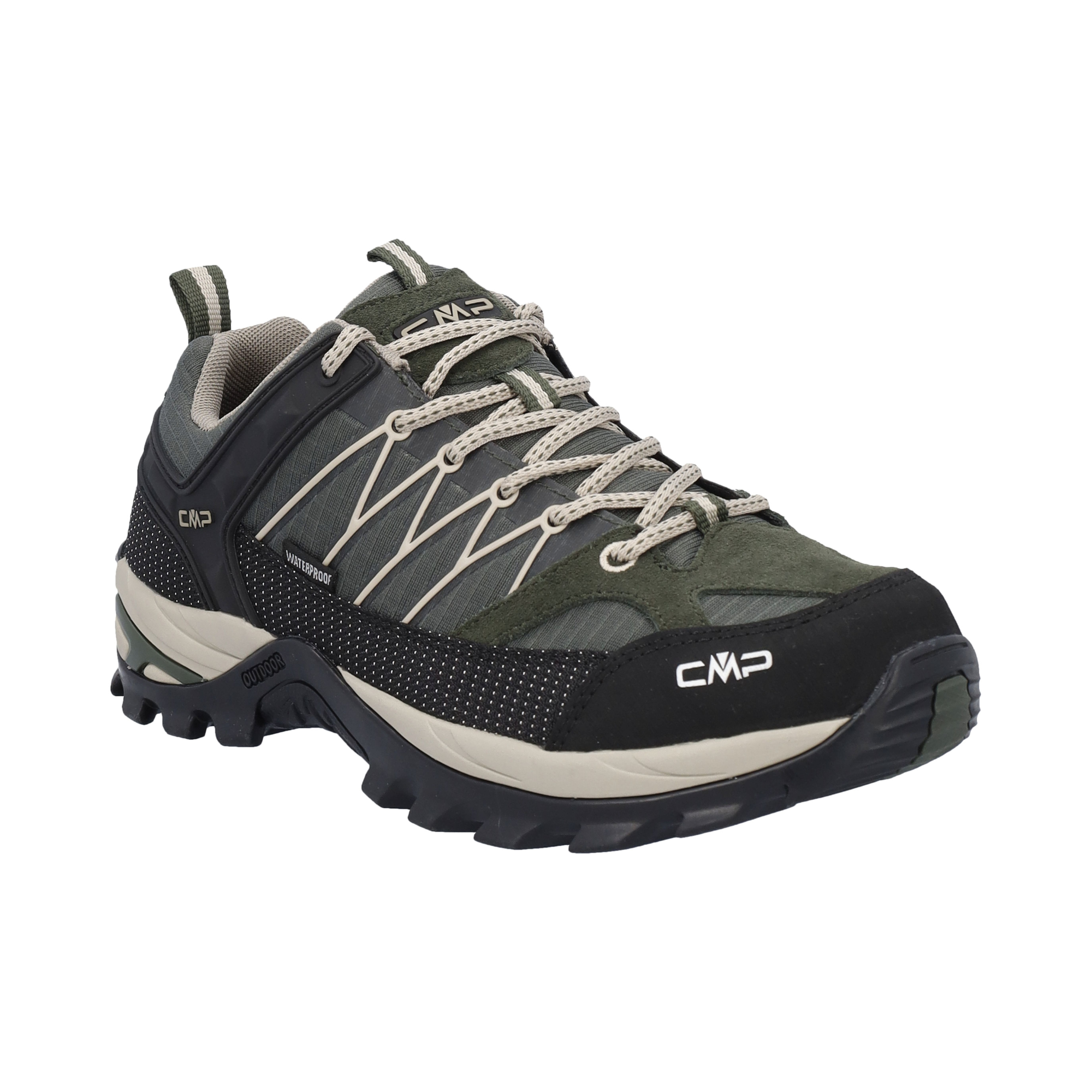 CMP Men's Rigel Low Trekking Waterproof Trail Shoes (Pine/Corda)