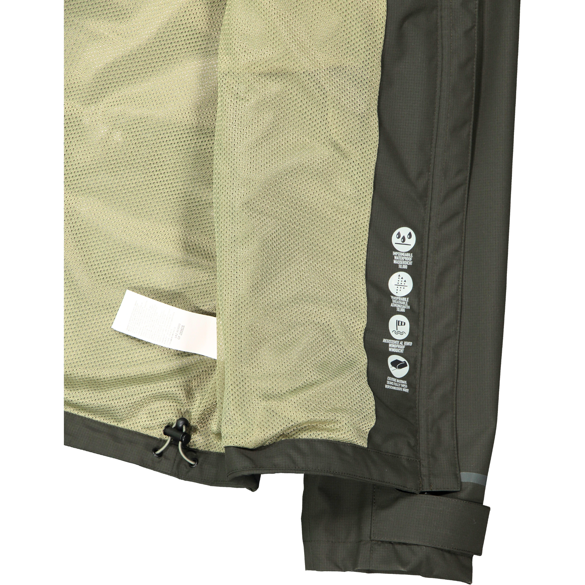 CMP Men's Ripstop Waterproof Jacket (Pine)