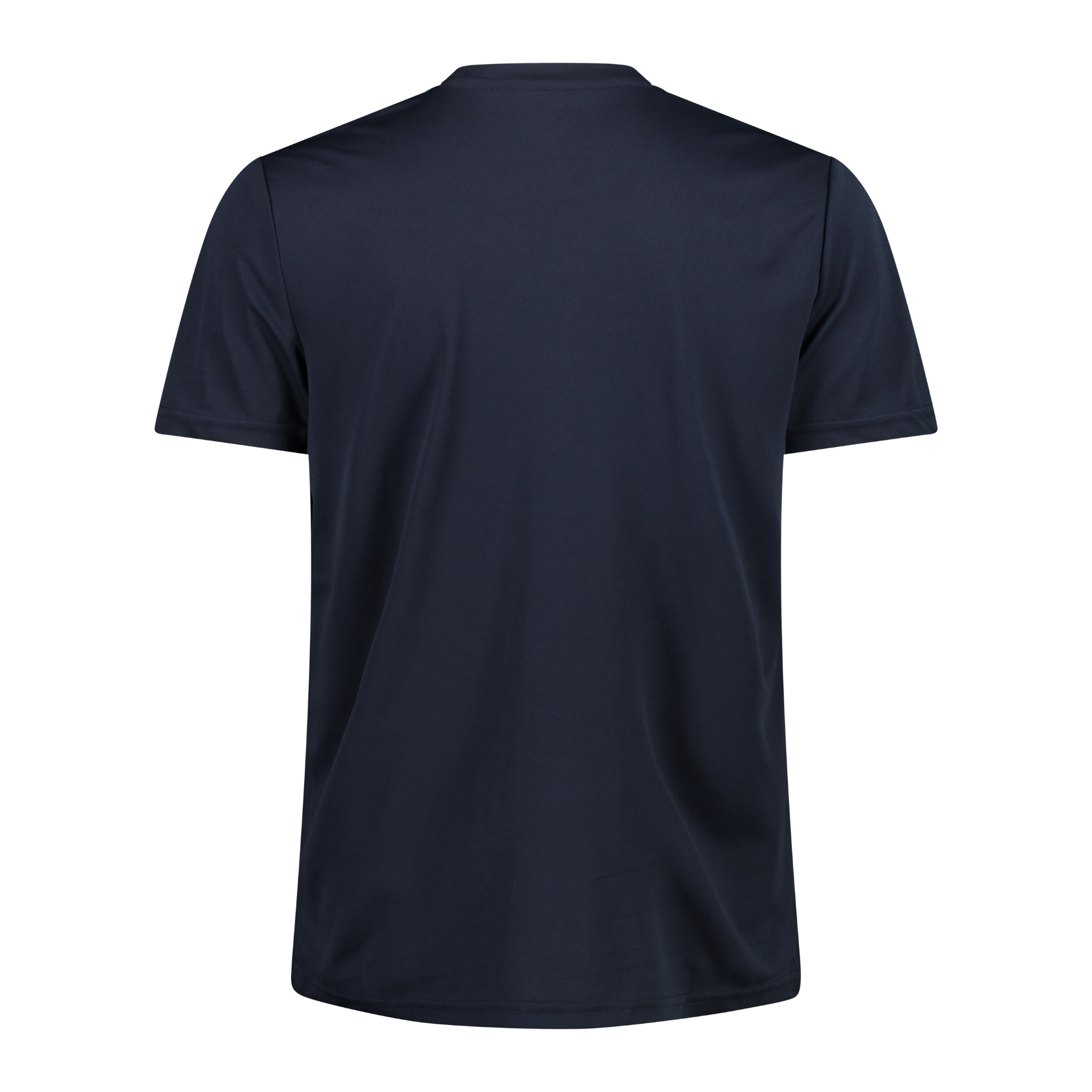 CMP Men's Round Neck Logo Technical Tee (B. Blue/Dusty Blue)