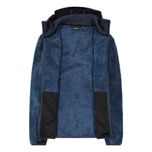 Load image into Gallery viewer, CMP Men's Unlimitech Highloft Hooded Full Zip Fleece (Bluestone/B. Blue)
