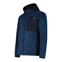 Load image into Gallery viewer, CMP Men's Unlimitech Highloft Hooded Full Zip Fleece (Bluestone/B. Blue)