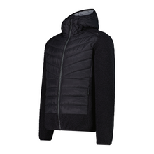 Load image into Gallery viewer, CMP Men's Unlimitech Hybrid Hooded Full Zip Fleece (Anthracite)