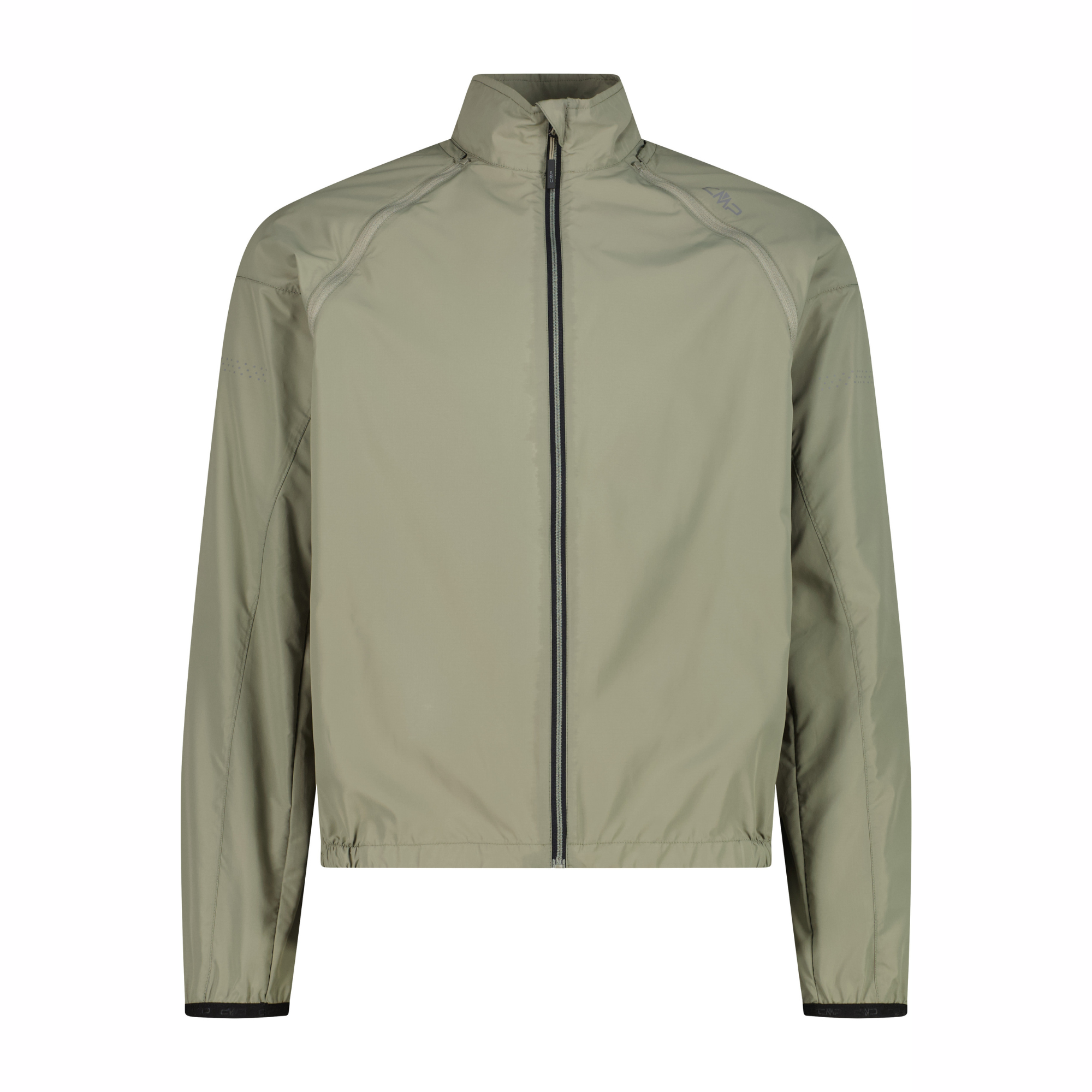CMP Men's Windproof Cycling Jacket with Detachable Sleeves Sage E663 32C6737