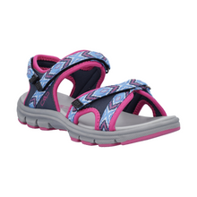 Load image into Gallery viewer, CMP Women's Almaak Vegan Friendly Hiking Sandals (Blue/Fuxia)
