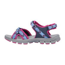 Load image into Gallery viewer, CMP Women's Almaak Vegan Friendly Hiking Sandals (Blue/Fuxia)
